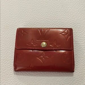 Louis Vuitton Cherry Red Embossed Wallet